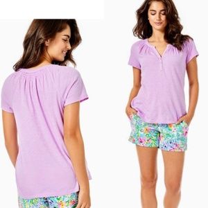 LILLY PULITZER ESSIE TANK TOP PURPLE IRIS